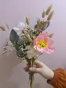 Bouquet avec Fleurs papier Rosé