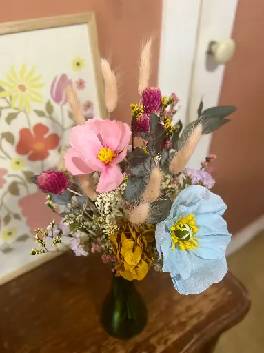 Bouquet avec Fleurs papier Coloré